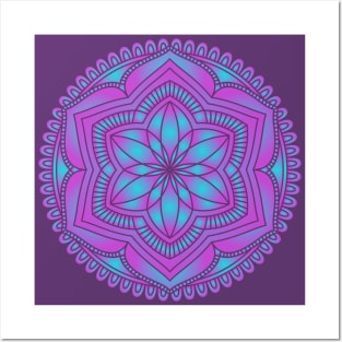 Decorative Floral Purple Posters and Art